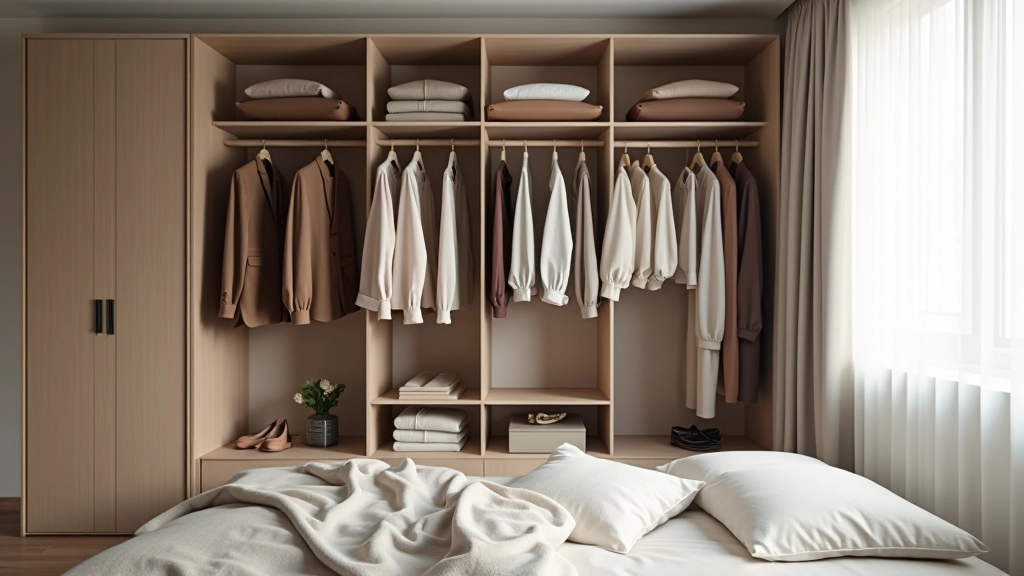 Promyšleně organizovaný šatník s kvalitním oblečením